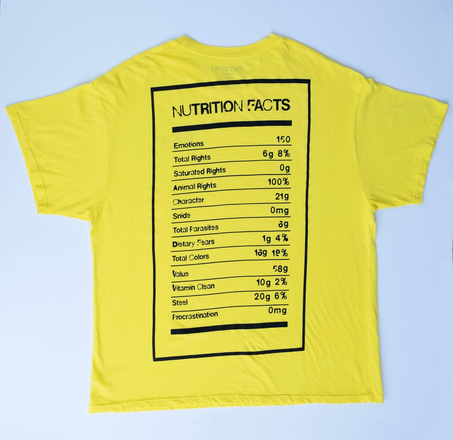 The Basic Nutrition T-Shirt - Yellow & Black